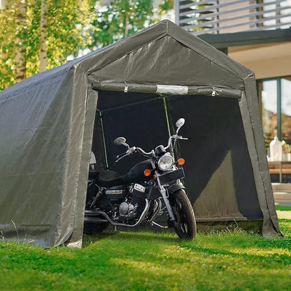 ADVANCE OUTDOOR 7x12 ft 2 Roll up Doors & Vents Outdoor Portable Storage - Image 8