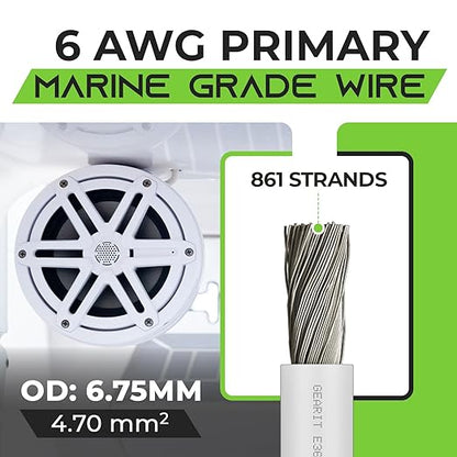 GEARit 6 Gauge Marine Electrical Primary Wire, 6 AWG Marine Grade Tinned Copper - Image 2