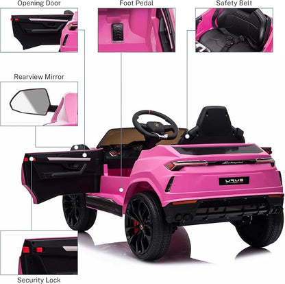 Kids Electric Ride On Car for Kid, 12V Licenced Lamborghini Kids Electric - Image 7