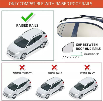 Roof Racks Cross Bars for Subaru Outback Wilderness 2021 2024 Roof top Cargo - Image 2