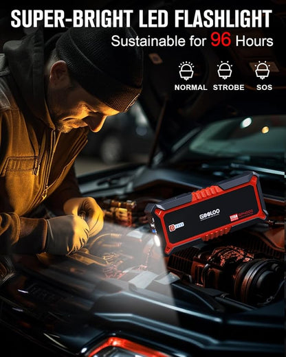 GOOLOO GP4000 4000A Peak Car Battery Jump Starter, Portable Battery Booster - Image 4