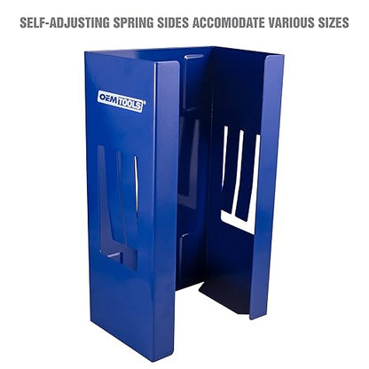OEMTOOLS 23124 Blue Magnetic Glove Dispenser, Disposable Gloves Box Holder - Image 2