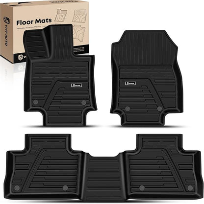 YHTAUTO Floor Mats Fit 2019-2025 Toyota RAV4, TPE All Weather Car Mats by YHTAUTO