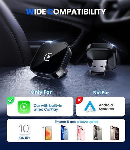 Teeran Wireless CarPlay Adapter 2025 Upgrade Wired CarPlay to Wireless - Image 8