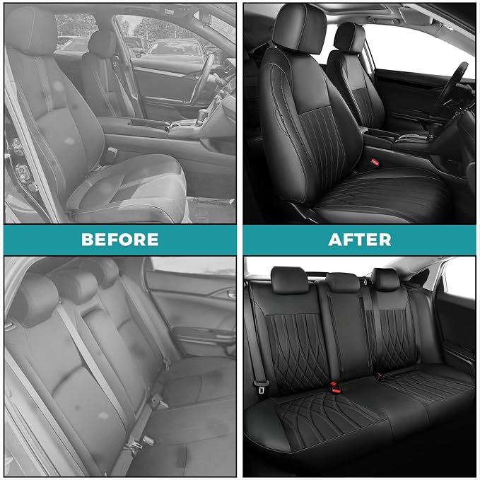 Seat Covers for Honda Civic Hatchback EX, Sport Touring, EXL 2016 2017 2018 - Image 5