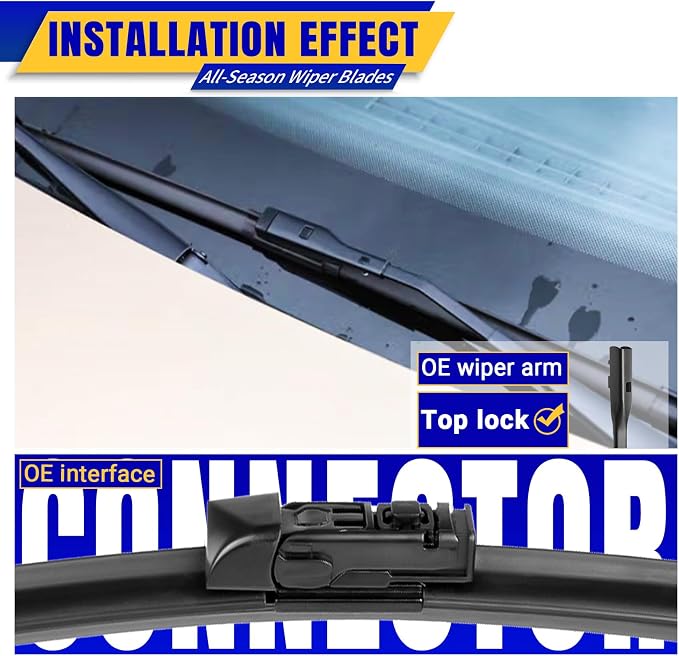 3 wipers Replacement for 2017-2022 2023 Mazda CX-5 2017-2022 2023 Mazda CX-9 - Image 3
