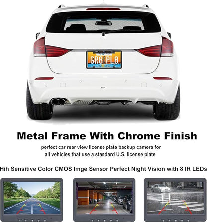 JPP License Plate Backup HD Camera, Rear View Camera 170° Viewing Angle - Image 3