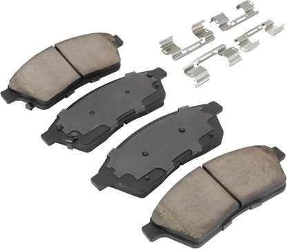 Premium Semi-Metallic Front Brake Pads Compatible - Image 2
