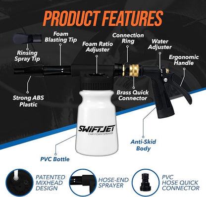 SwiftJet Car Wash Foam Sprayer Gun - Image 2