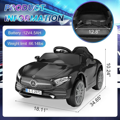 12V Kids Ride On Car with 2.4G Remote Control, Battery Powered Electric Car - Image 7