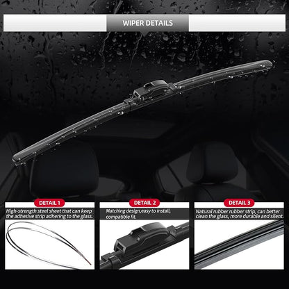Front Windshield Wipers, 2-Piece Set - Image 4