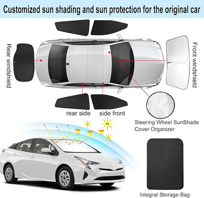 TINGLU Window Shades for Toyota Prius Hatchback 2016-2022 Accessories Car Side - Image 3