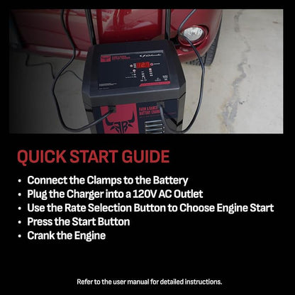 Schumacher Electric Farm and Ranch Wheeled 6A Charger and 250A Engine Starter - Image 3