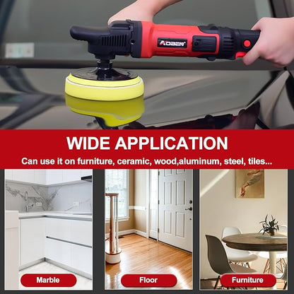 AOBEN 6/7 inch Buffer Polisher, Rotary Car Buffer, 1600W Car Polisher Waxer Kit - Image 5