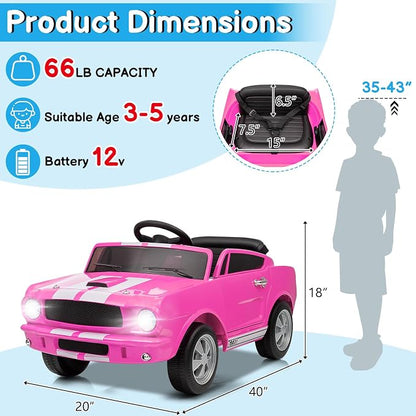 Winado 12V Licensed Shelby Electric Car - Image 6