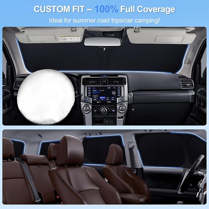 6pcs Car Window Shades for Toyota Corolla 2014-2019 Accessories, Windshield - Image 5