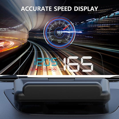 Heads up Display for Cars, C500 Car Digital GPS Speedometer, Stereo Projecting - Image 3