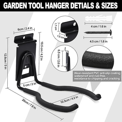 Slatwall Power Tool Hanger, Garage Garden Tool Hooks, Steel String Trimmer - Image 3