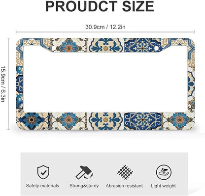 Boho Mexican Tile License Plate Frames - Image 2