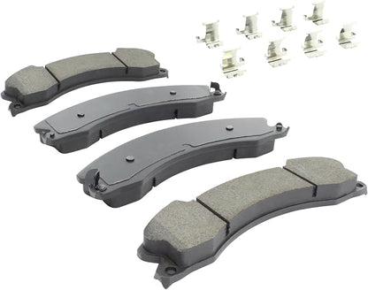 Premium Semi-Metallic Front Brake Pads Compatible - Image 2