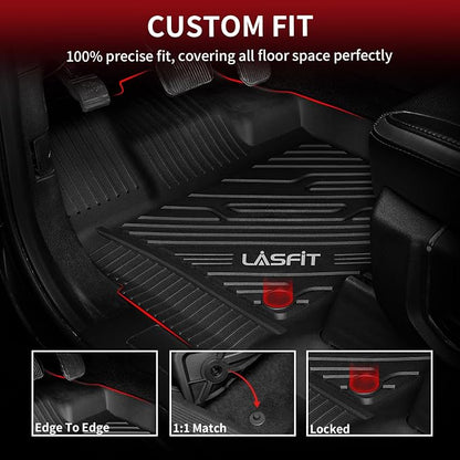 LASFIT Floor Mats for Ford F-150 2015-2025 | F150 Lightning 2022-2025 SuperCrew - Image 4