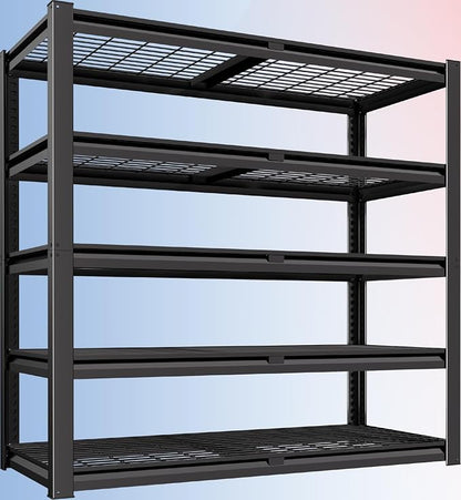 PrimeZone 72" H X 48" W X 18" D Heavy Duty Garage Shelving 5 Tier 2500 LBS by PrimeZone