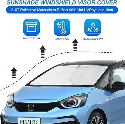 INSAUTO for 2026 CRV Windshield Sun Shade Sunshade Foldable Custom Fit 2023 - Image 5