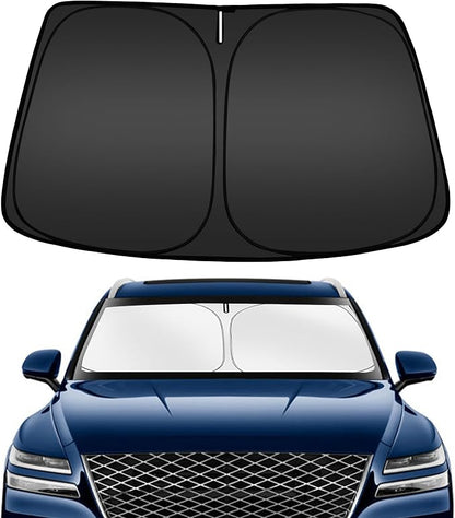 ARISMOTOR Windshield Sun Shade for Genesis GV80 2021-2025, Custom Fit Foldable by ARISMOTOR