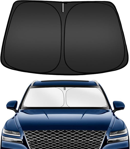 ARISMOTOR Windshield Sun Shade for Genesis GV80 2021-2025, Custom Fit Foldable by ARISMOTOR
