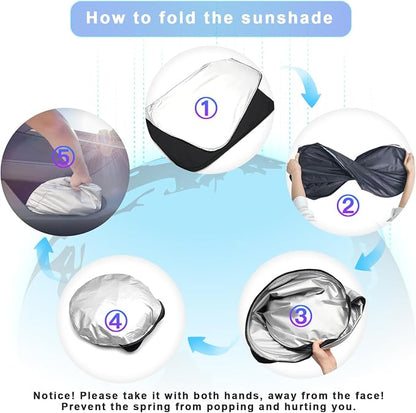 SXCY for 2025 Chevrolet Equinox Windshield Sunshade for Chevy Equinox 2025 - Image 6