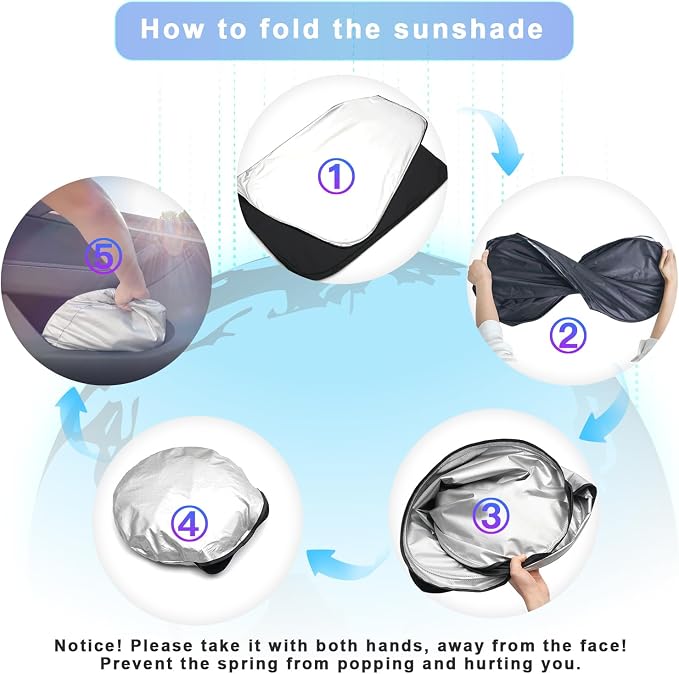 SXCY for 2024 2025 Toyota Land Cruiser Windshield Sunshade for Toyota Land - Image 7
