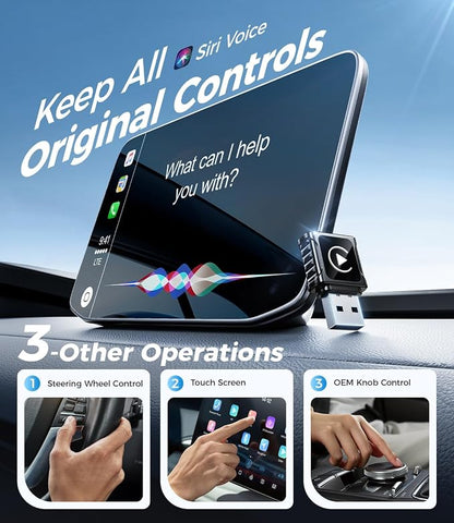 JDG Wireless CarPlay Adapter, Converts Wired CarPlay to Wireless, - Image 7