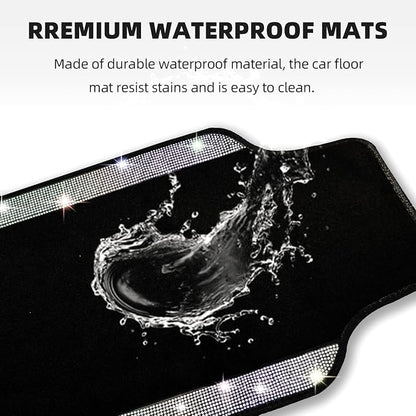 NBTEPEM Multicolor Bling Car Floor Mats Full Set, Universal Fit Most Cars - Image 3