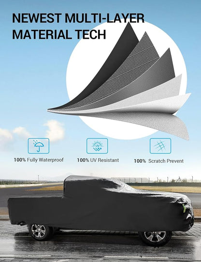 Proadsy Car Cover for Rivian R1T 2025 2024 2023 2022 Windproof All Weather - Image 4