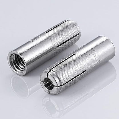 Wensilon 3/8"-16 Premium Stainless Steel Drop in Anchors Assortment, Knurled - Image 3