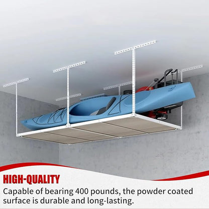 Heavy Duty Overhead Garage Storage Rack, Adjustable Organization System - Image 3