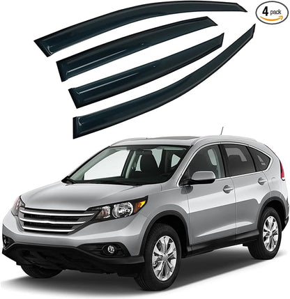 4PCS Rain Guards Window Visors Wind Deflector Fits by CHYKORLA