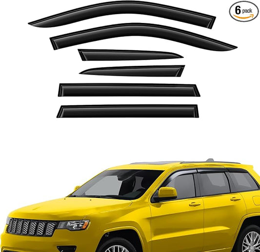 Extra Durable Window Deflectors Tape-On Window Visors Rain Guards Fit by AEROGUYSCustomfitrainguard