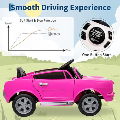 12V Ride on Car Licensed Shelby GT350, Battery Powered Ride On Toy - Image 4