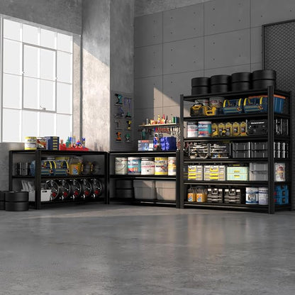 6 Tier Metal Shelving Unit 84" H x 55.12" W x 24" D, 3600LBS Adjustable Storage - Image 2