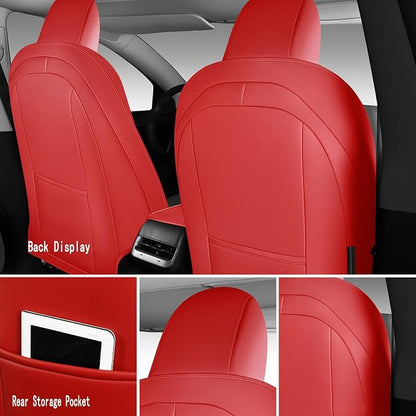 Tesla Model Y Seat Cover Full Set, Faux Leather Tesla Car Seat Cover, Perfect - Image 6