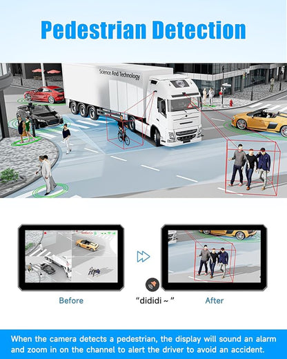 RV Backup Camera System AI WiFi GPS 7 inch Touch Screen Monitor Vehicle - Image 4