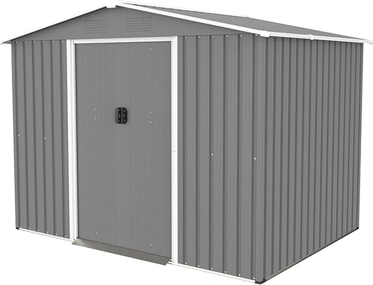 8x6 FT Outdoor Metal Storage Shed by ForEveryCornerofLife