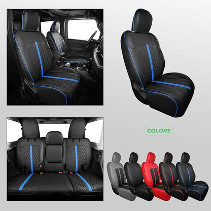 for Jeep Wrangler Seat Covers 4Door JL 2018 2019 2020 2021 2022 2023 2024 2025 - Image 8
