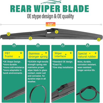 26" 20" 12" Windshield Wiper Blades Replacement - Image 4