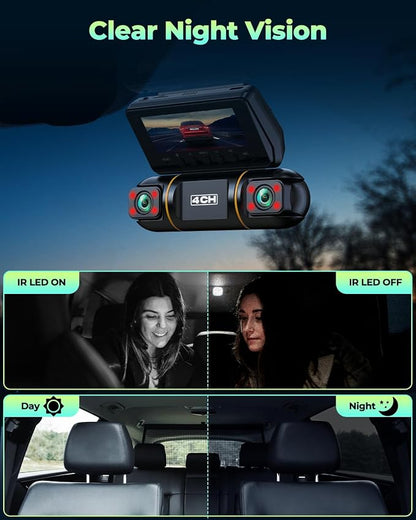 LAMTTO Dash Cam Front and Rear Inside - Image 4