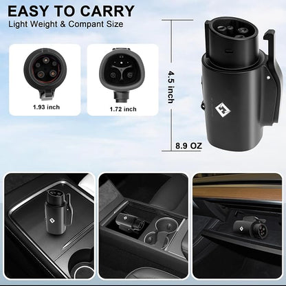 Tesla to J1772 Adapter, 80A 250V Max, Portable and Outdoor EV Adapter, - Image 6