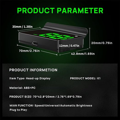Heads up Display for Cars, Car HUD, Head up Display for Car, Digital GPS HUD - Image 5