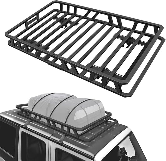 NIHAO 60"x36"x5" Heavy Duty Roof Rack Cargo Carrier, Universal Car Top Luggage by NIHAO