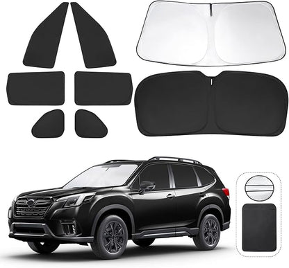 TINGLU Window Shades for Subaru Forester 2019-2024 Accessories Car Side Full by TINGLU